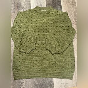 Misha & Puff Principal Popcorn Crew Sweater in Lichen